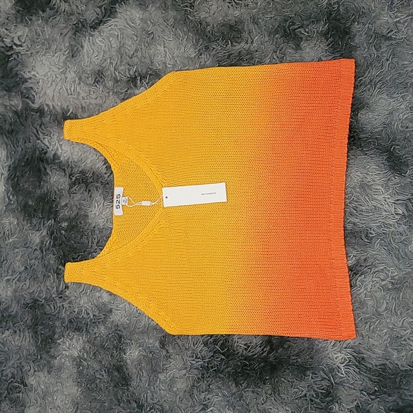 525 America Ombre Sweater Tank in Tiger Lily - Picture 1 of 6
